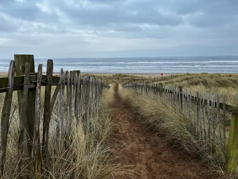 Photo of Crimdon, a swimming spot near Hartlepool, County Durham, north east England.