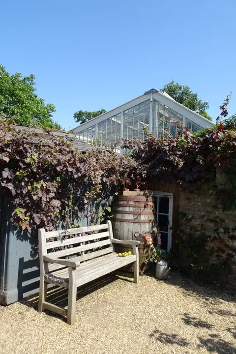 Photo of Peckover House and Garden, a Grade II registered house & garden near Wisbech, Cambridgeshire, eastern England.