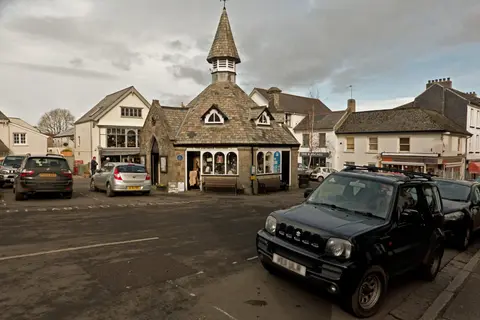 Photo of Chagford, a village in Dartmoor, Devon, south west England.