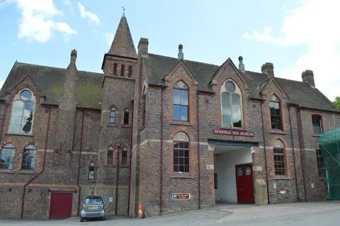 Photo of Jackfield Tile Museum, a visitor attraction near Ironbridge, Shropshire, central England.