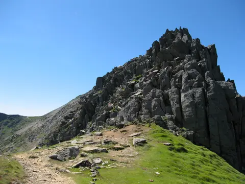Photo: Crib y Ddysgl, a 1,065m hill near Llanberis in Eryri, Gwynedd, north Wales.