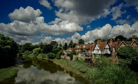 Photo of Aylesford, a village in Kent, south east England.