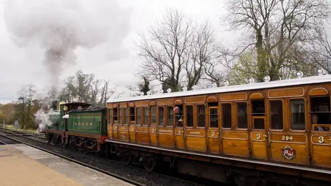 Photo of Bluebell Railway, a visitor attraction near Fletching, East Sussex, south east England.