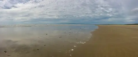 Photo of Cefn Sidan, a beach near Kidwelly, Carmarthenshire, south west Wales.