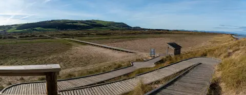 Photo of Gronant Dunes, a nature reserve near Rhuddlan, Denbighshire, north Wales.