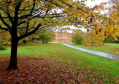 Photo of Lytham Hall Gardens, a garden in Lancashire, north west England.