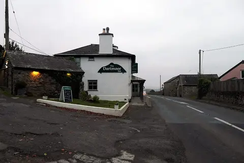Photo of The Dartmoor Inn, a pub near Lydford, Devon, south west England.