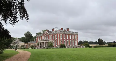Photo of Stansted Park, a Grade II* registered house & garden near Chalton in the South Downs, West Sussex, south east England.