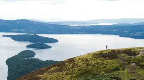 Photo of Loch Lomond, a loch near Rowardennan in Loch Lomond & The Trossachs, Argyll and Bute, the Scottish Highlands and Islands.