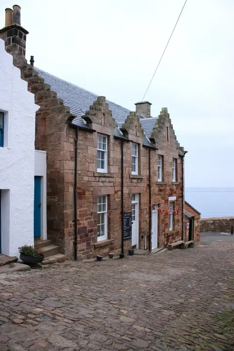 Photo of Crail Harbour, a visitor attraction in Fife, central Scotland.