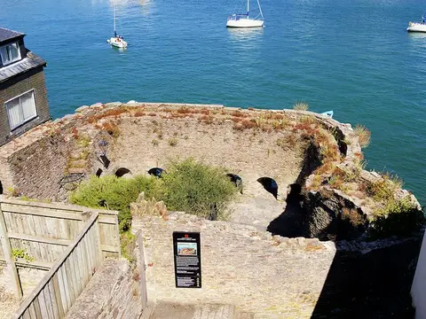 Photo of Bayard's Cove Castle, an artillery fort near Dartmouth, Devon, south west England.