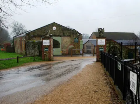 Photo of Cowdray Farm Shop & Cafe, a farm & farm shop near Midhurst in the South Downs, West Sussex, south east England.