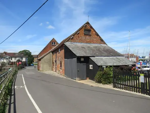 Photo of Eling Tide Mill, a watermill near Southampton, Hampshire, south east England.