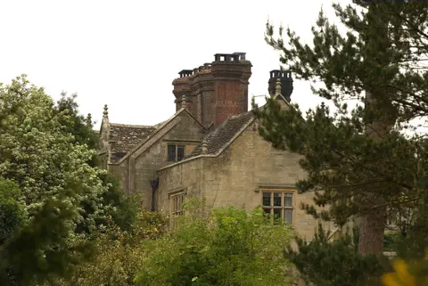 Photo of Gravetye Manor, a restaurant near West Hoathly in the High Weald, West Sussex, south east England.