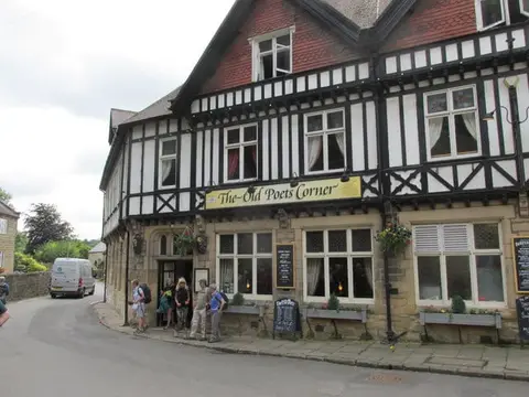 Photo of The Old Poets' Corner, a pub near Ashover, Derbyshire, central England.