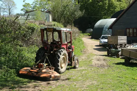 Photo of Sedlescombe Organic Vineyard, a vineyard in the High Weald, East Sussex, south east England.