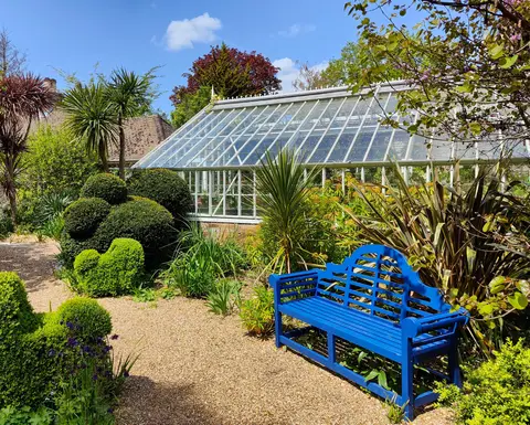 Photo of Denmans Garden, a garden near Fontwell, West Sussex, south east England.