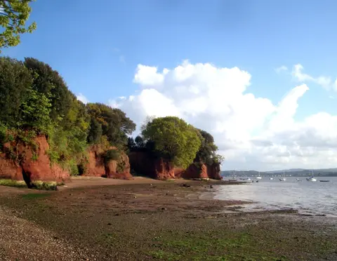 Photo of Lympstone, a country estate near Topsham, Devon, south west England.