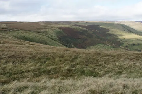 Photo of Edale, a Site of Special Scientific Interest near Castleton in the Peak District, Derbyshire, central England.