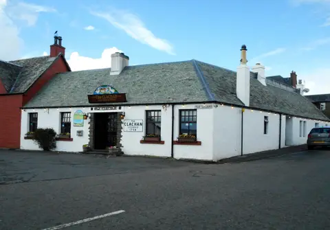 Photo of The Clachan Inn, a pub near Drymen in Loch Lomond & The Trossachs, Stirling, central Scotland.