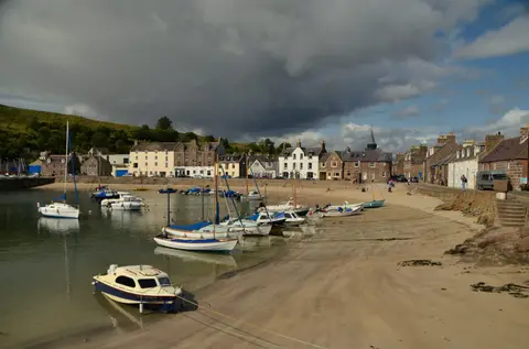 Photo of Stonehaven, a village in Aberdeenshire, north east Scotland.
