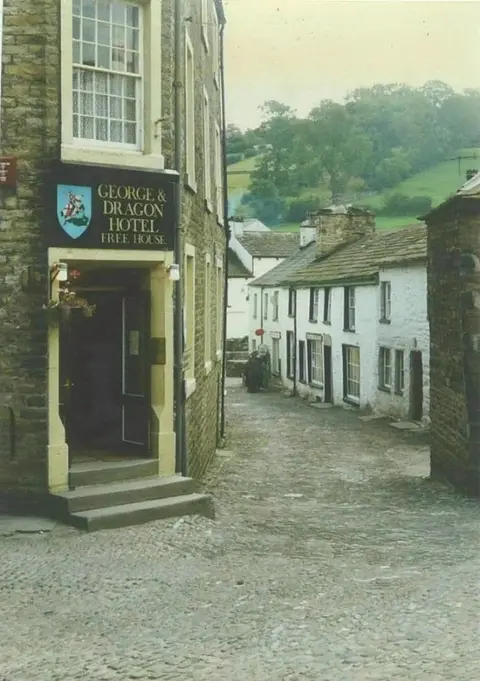 Photo of The George & Dragon, a pub near Dent in the Yorkshire Dales, Cumbria, north west England.