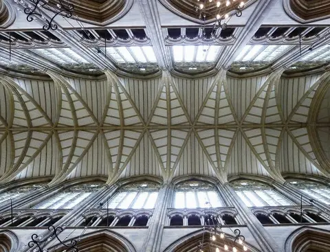 Photo of Lancing College Chapel, a church in the South Downs, West Sussex, south east England.