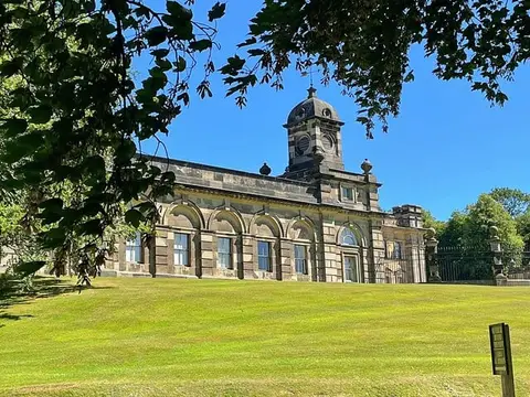 Photo of Duncombe Park, a Grade I registered house & garden near Helmsley in the North York Moors, North Yorkshire, northern England.