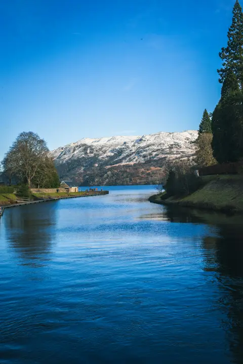 Photo of Loch Ness, a loch near Lewiston, Highland, the Scottish Highlands and Islands.