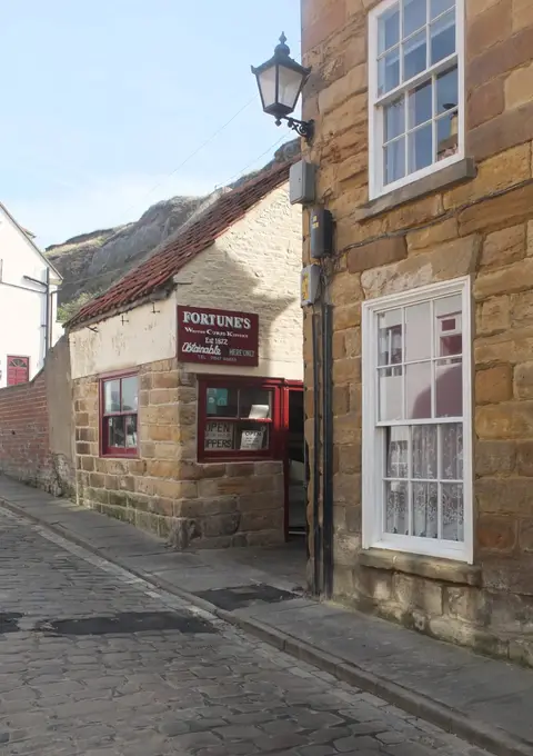 Photo of Fortune's Kippers, a farm & farm shop near Whitby, North Yorkshire, northern England.