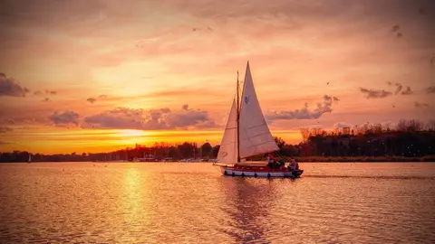 Photo of the Broads, a National Park in eastern England.