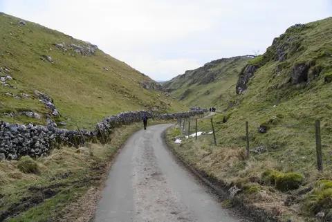 Photo of Greensides Farm, a country estate near Hollinsclough in the Peak District, Derbyshire, central England.