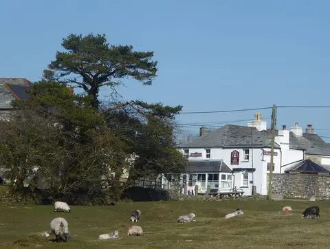 Photo of Minions, a village in Cornwall, south west England.