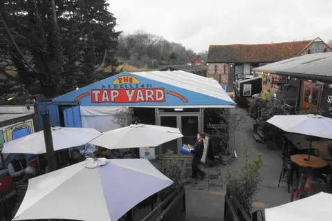 Photo of Rebellion Beer Company, a visitor attraction near Marlow in the Chilterns, Buckinghamshire, south east England.