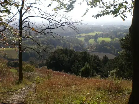 Photo: Shoulder of Mutton Hill, a viewpoint near Buriton in the South Downs, Hampshire, south east England.