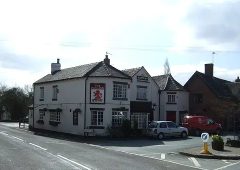 Photo of The Red Lion (Newborough), a pub in Staffordshire, central England.