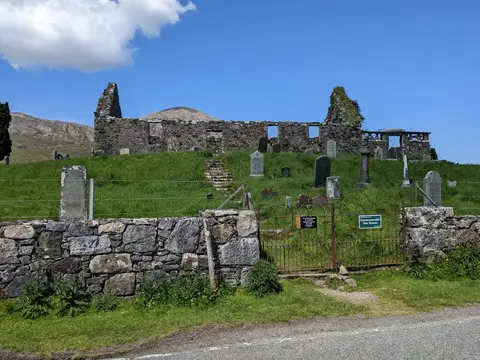 Photo of Cill Chriosd, a church near Torrin in the Cuillin Hills, Highland, the Scottish Highlands and Islands.