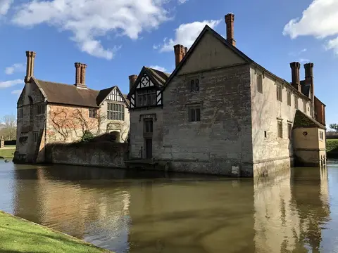Photo of Baddesley Clinton, a house & garden near Lapworth, Warwickshire, central England.