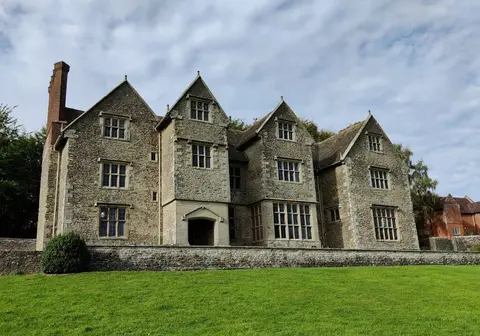 Photo of Wilderhope Manor, a house & garden near Cardington, Shropshire, central England.