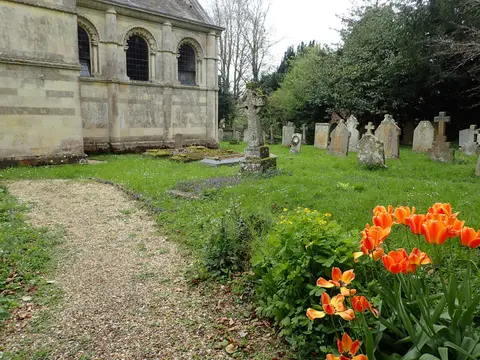Photo of St Peter's Church, Tickencote, a church in Rutland, central England.