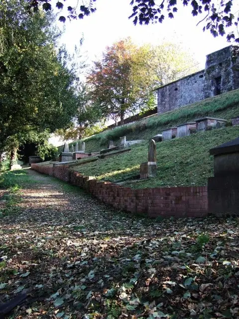 Photo of St Bartholomew's Cemetery, Exeter, a Grade II* registered house & garden in Devon, south west England.