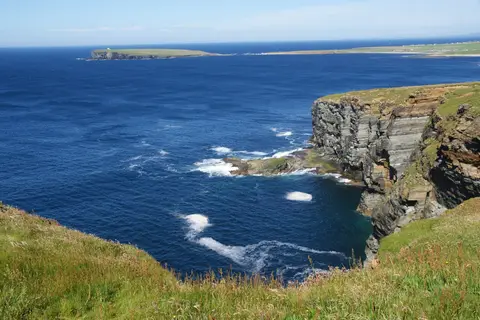 Photo of Marwick Head, a nature reserve near Birsay, the Orkney Islands, the Scottish Highlands and Islands.