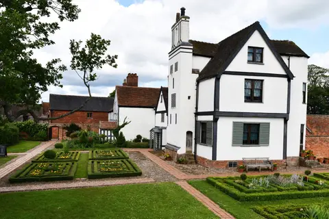 Photo of Boscobel House, a Grade II registered house & garden near Brewood, Shropshire, central England.