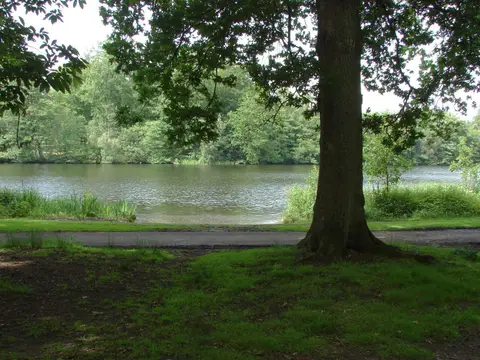 Photo of Virginia Water Lake, a Lake near Chobham, Surrey, south east England.