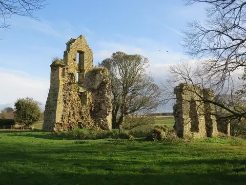 Photo of Struthers Castle, a ruined castle near Ceres, Fife, central Scotland.