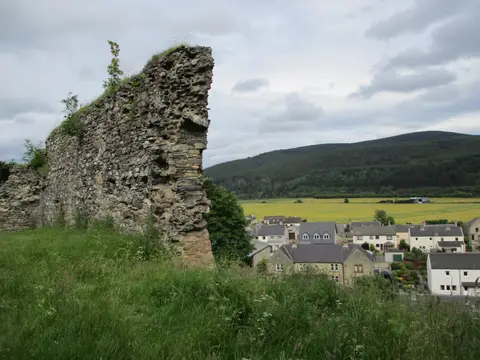 Photo of Rothes Castle, a ruined castle in Moray, the Scottish Highlands and Islands.