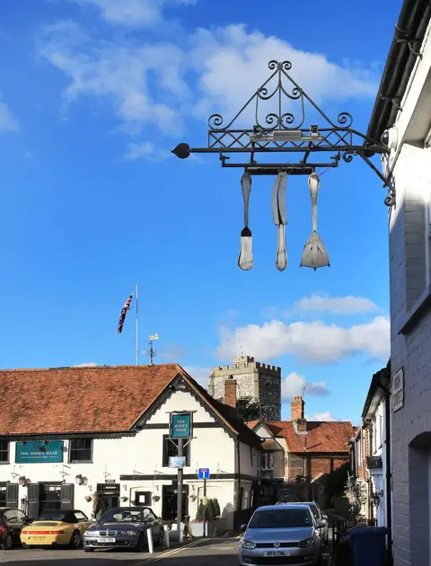 Photo of The Fat Duck, a restaurant near Bray, Berkshire, south east England.