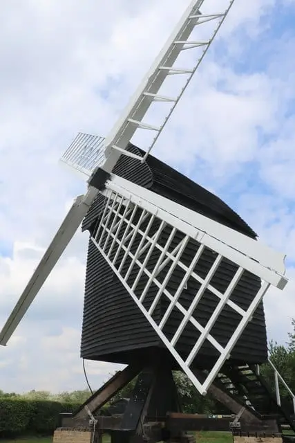 Photo of Bourn Windmill, a windmill in Cambridgeshire, eastern England.