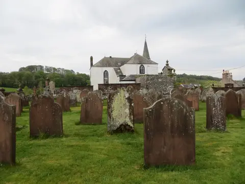 Photo of Crossmichael Parish Church, a church in Dumfries and Galloway, southern Scotland.