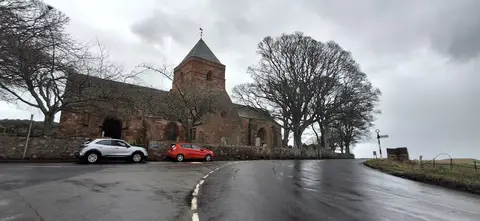Photo of Whitekirk, a village in East Lothian, central Scotland.